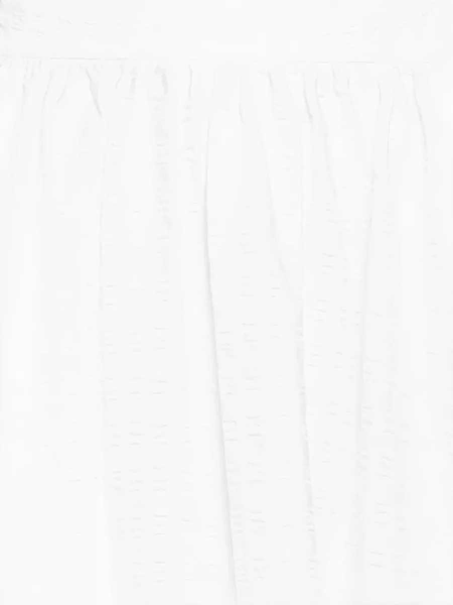 Msgm Cotton Pleated Midi Skirt