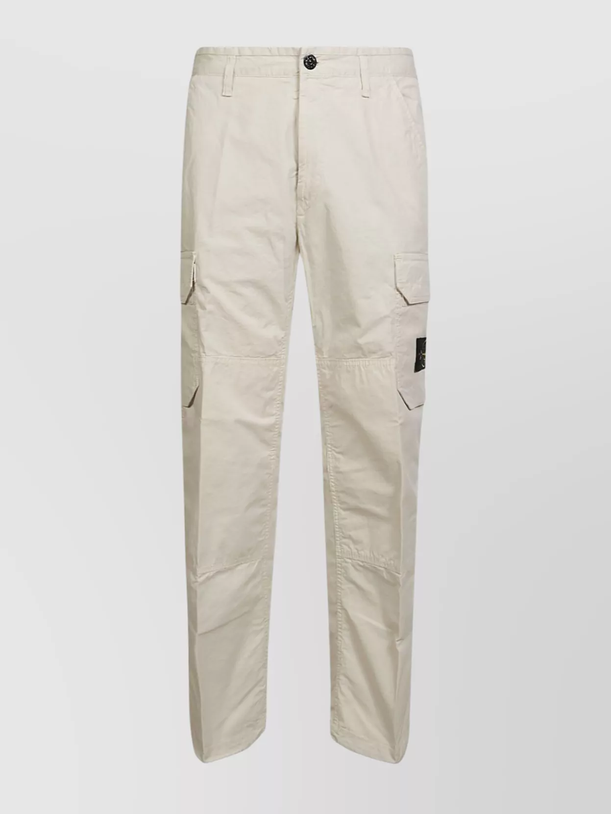 Stone Island Compass-badge Cargo Trousers In Neutrals