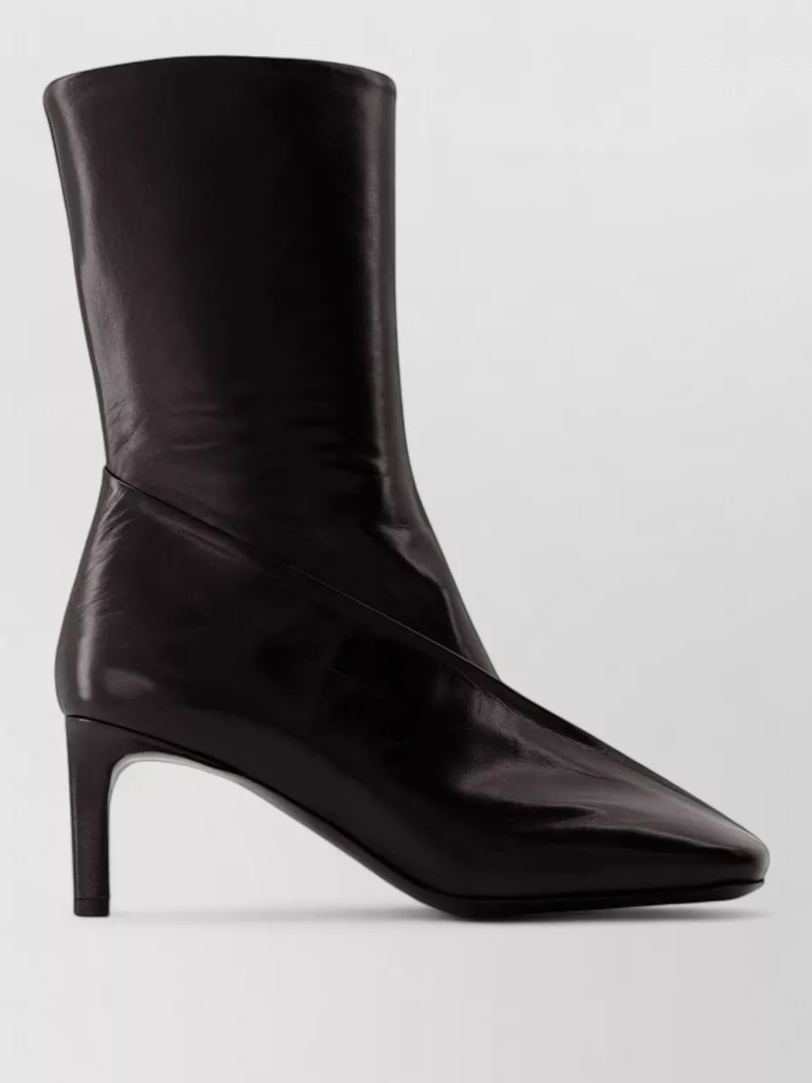 Jil Sander Leather Ankle Boots
