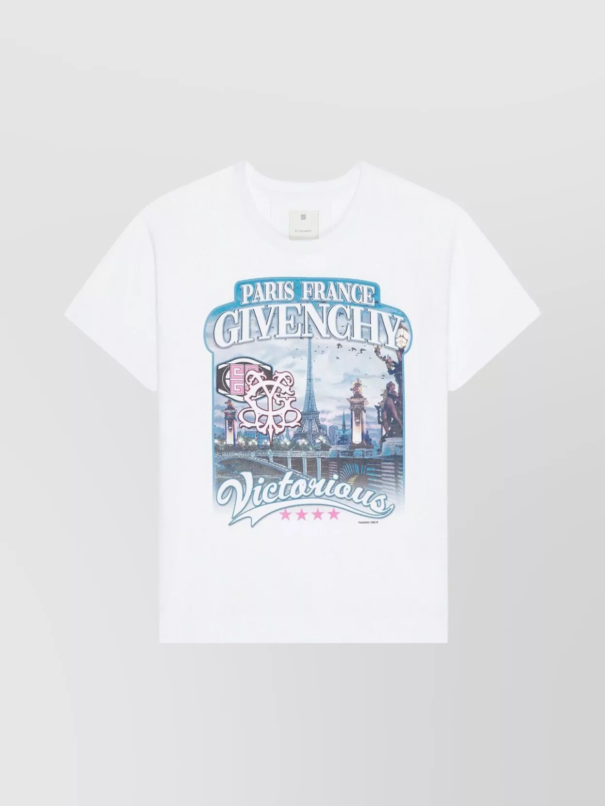 Shop Givenchy World Tour Boxy Fit T-shirt In White