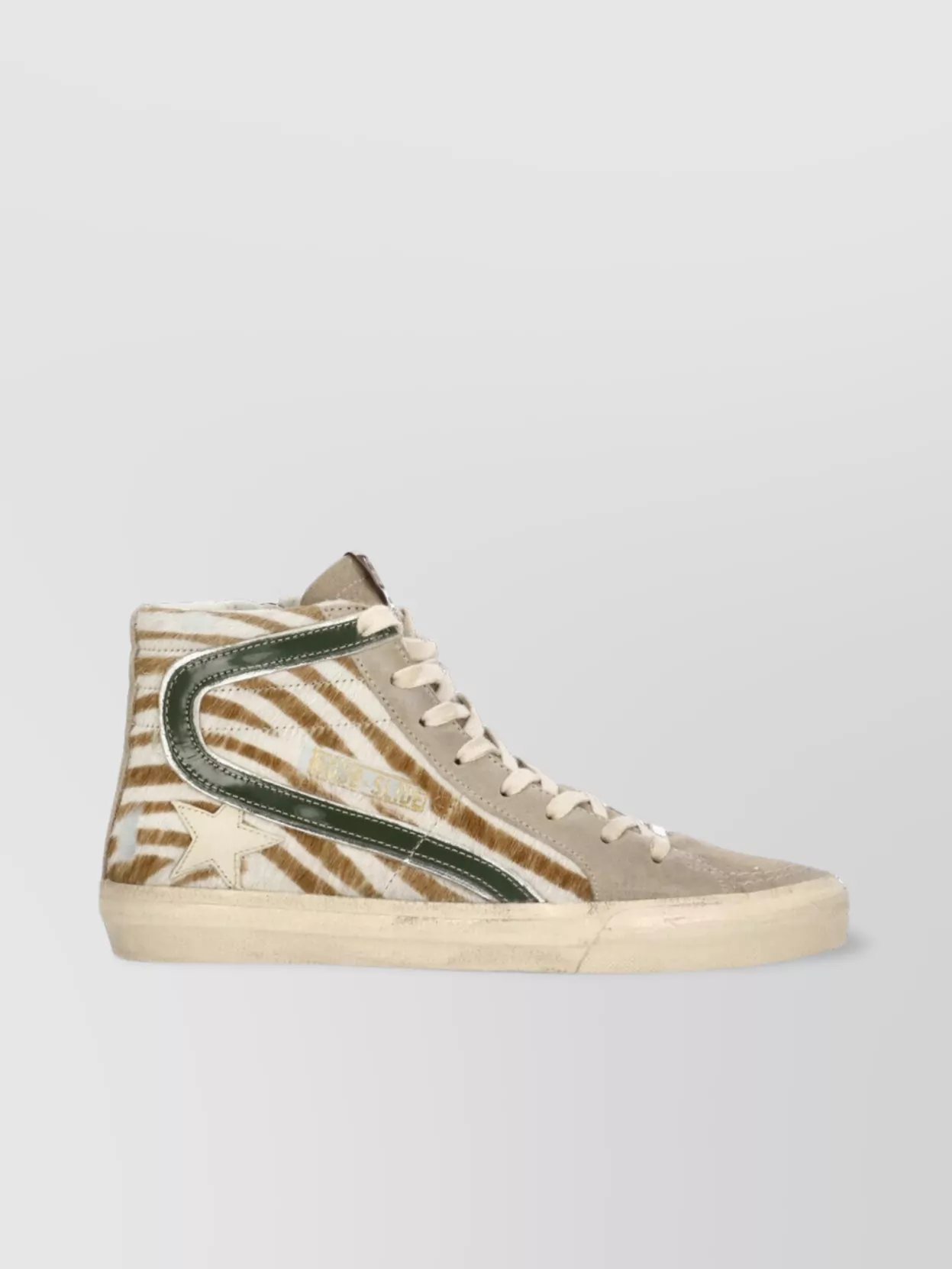 Golden Goose Women's Animalier Pattern High-Top Sneakers