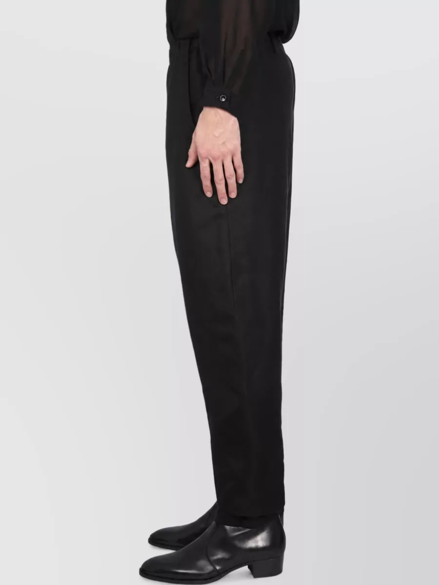 Saint Laurent High-Rise Tapered Trousers