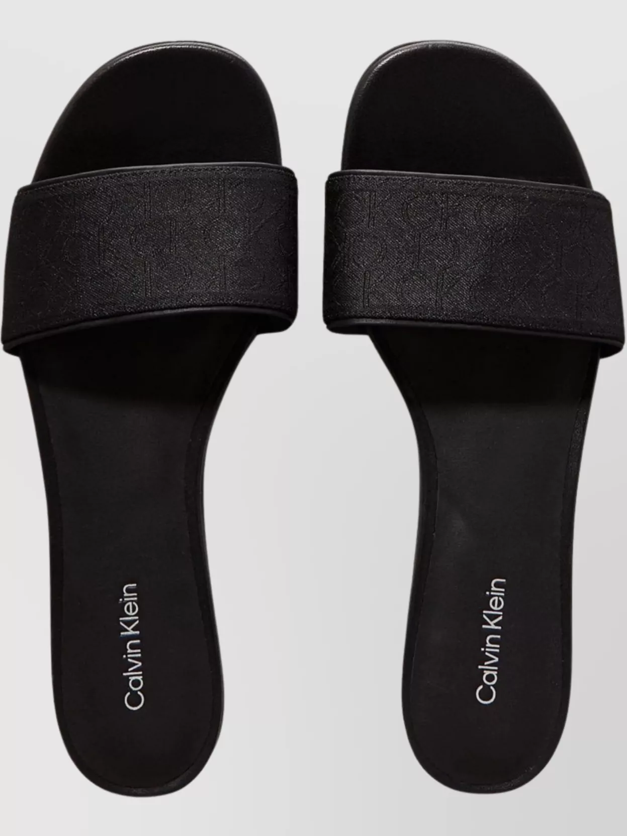 Calvin Klein Slide Sandals With Flat Sole And Open Toe