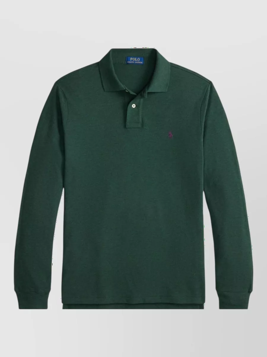 Polo Ralph Lauren cotton slim-fit long-sleeve polo shirt