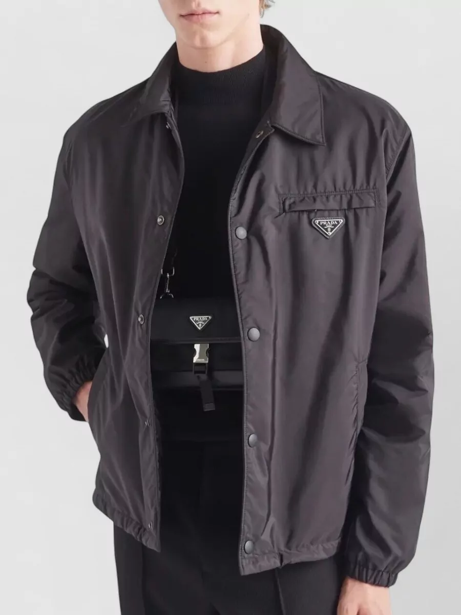 Prada Renylon Sporty Blouson Jacket Collared