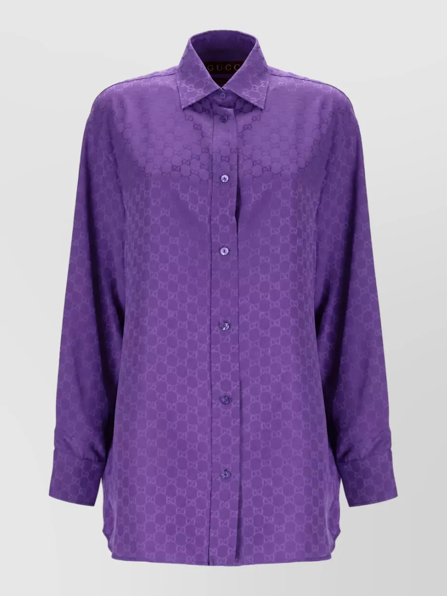 Gucci Silk Gg Pattern Shirt