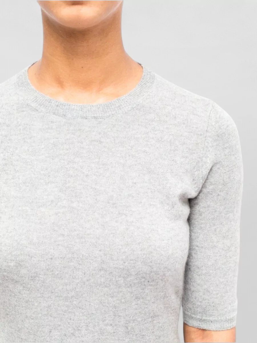 La Rose Cashmere 3/4-Sleeve Knit Top