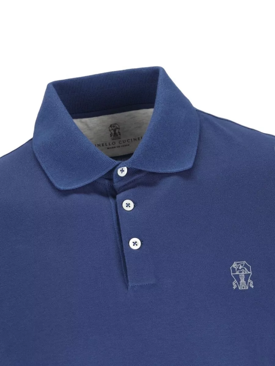 Brunello Cucinelli Cotton Polo Shirt Logo Detail