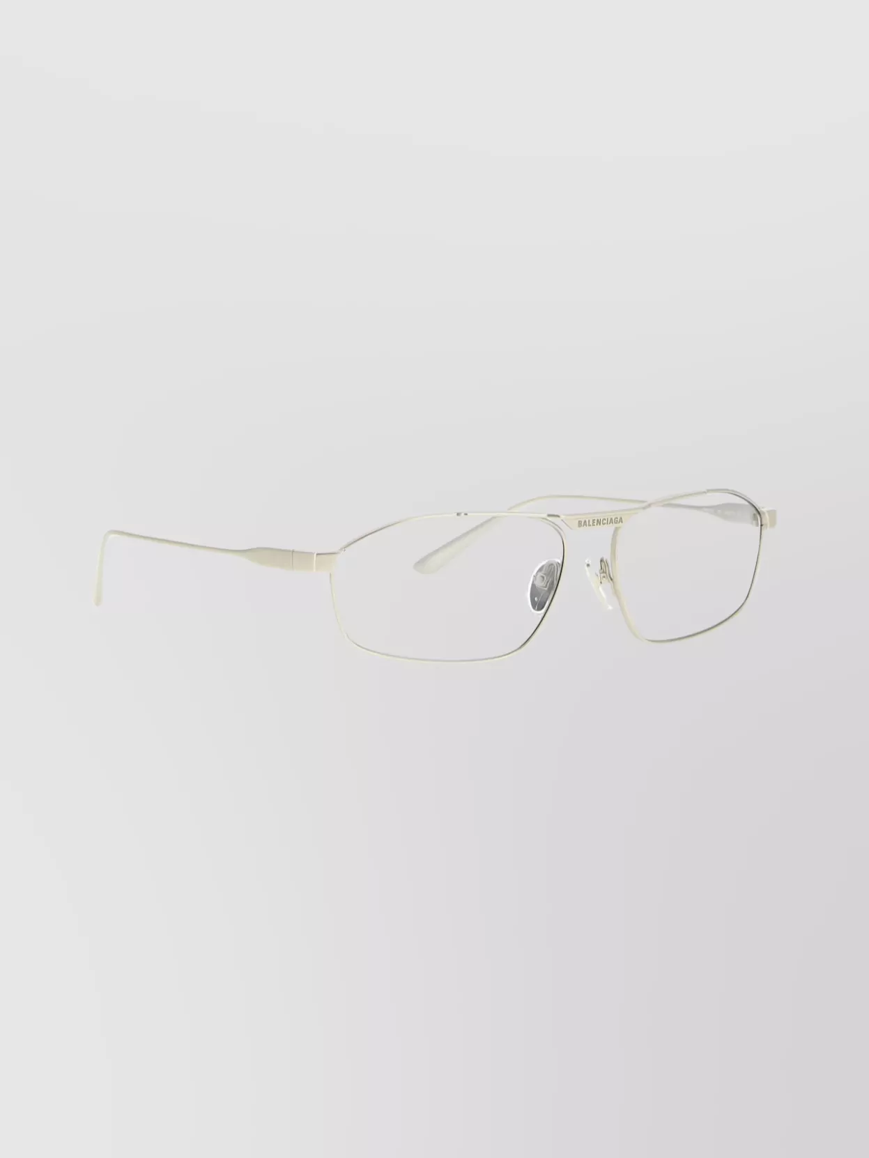 Balenciaga Rectangular Metal Frame Sunglasses Model 3.0