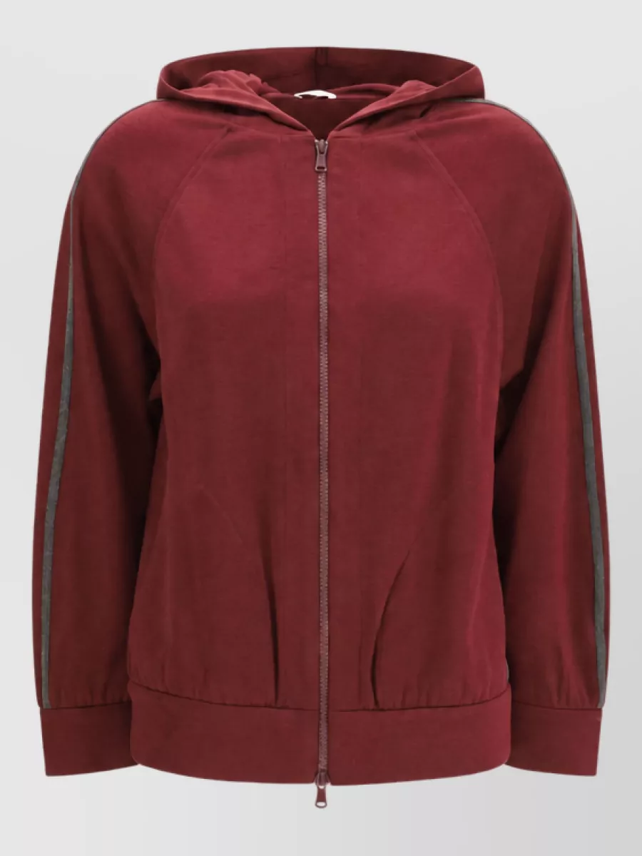 Brunello Cucinelli cotton sweatshirt jacket