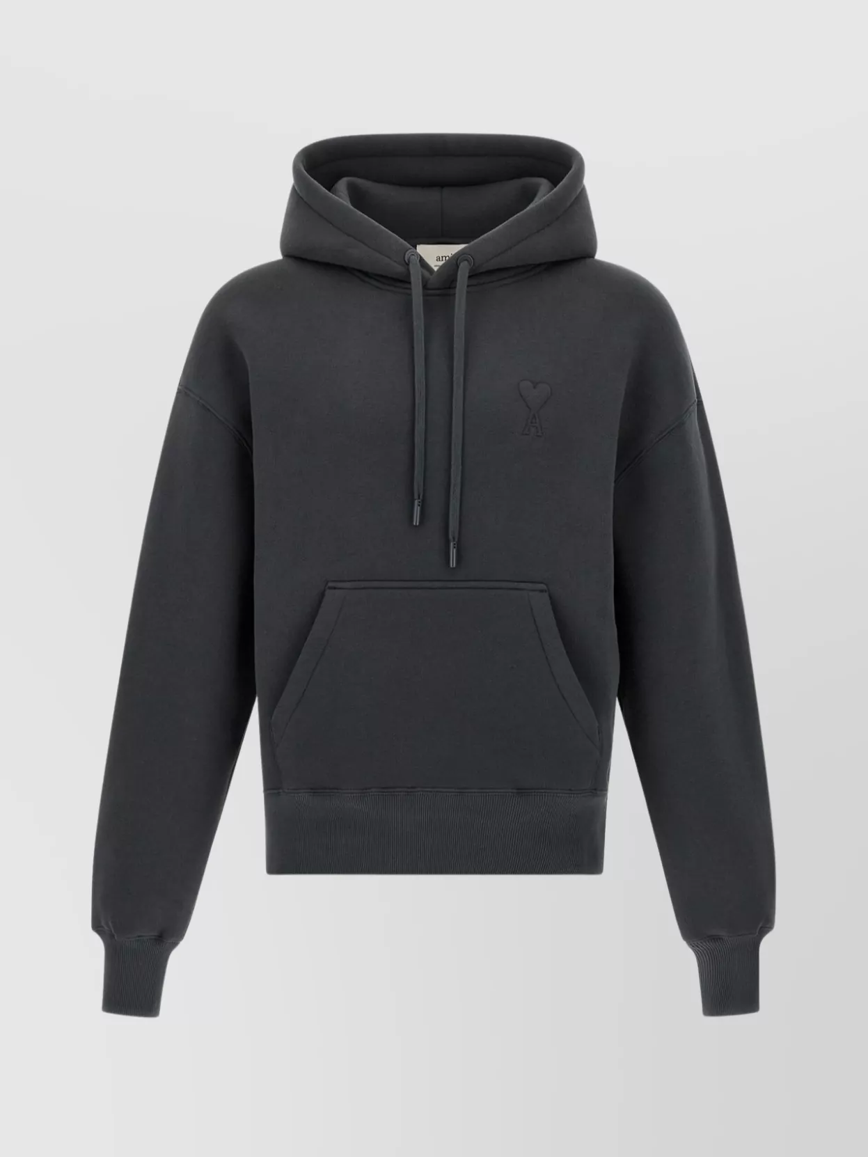 Ami Alexandre Mattiussi Ami De Coeur Sweatshirt Gray In Black