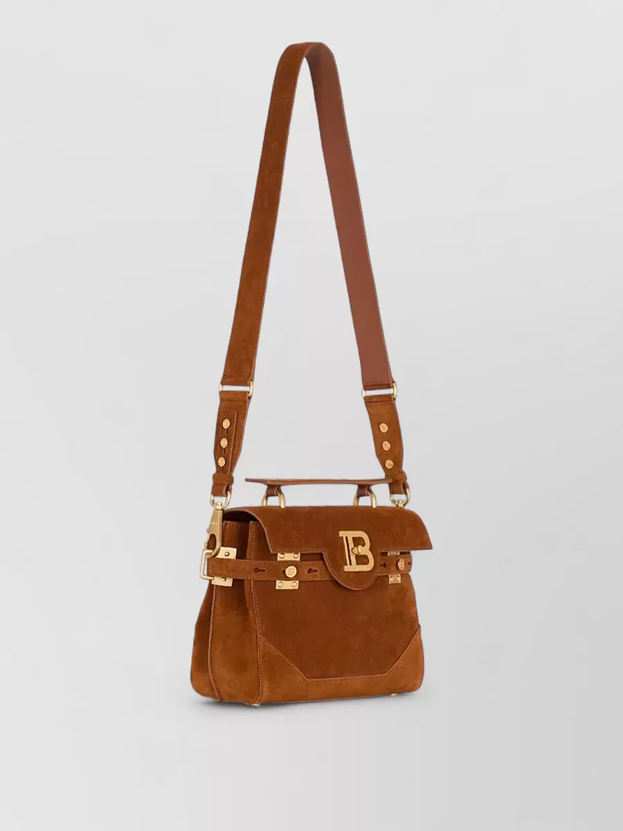 Balmain Medium Handle Bag Adjustable Strap Hardware