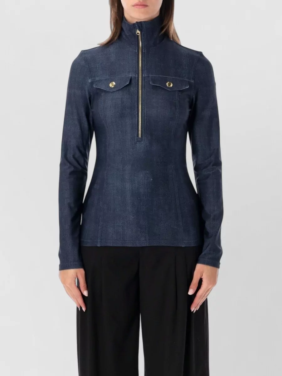 Goldbergh printed slim-fit zip jacket