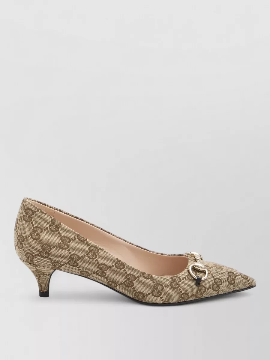 Gucci Pumps Horsebit Detail Cone Heel