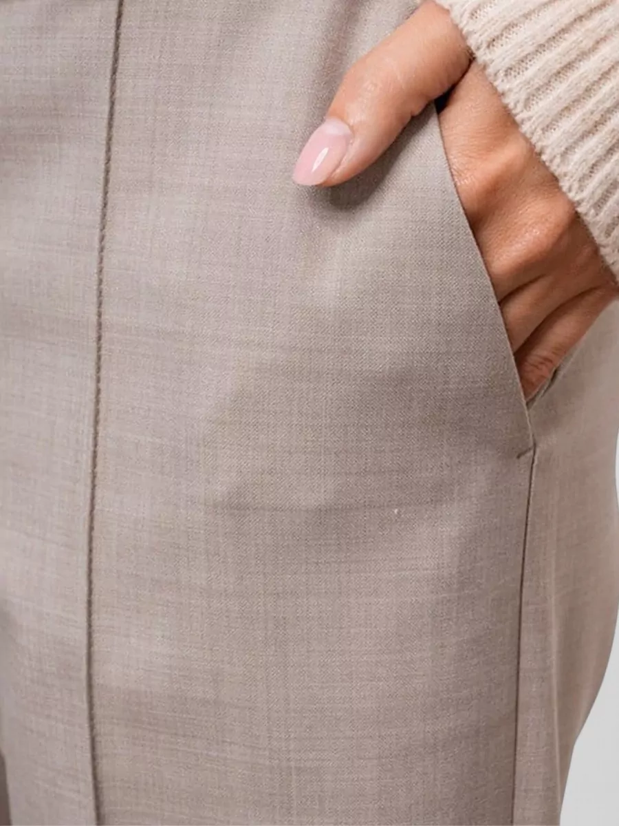 Philosophy Straight Trousers Belt Loops Cuffed Hem