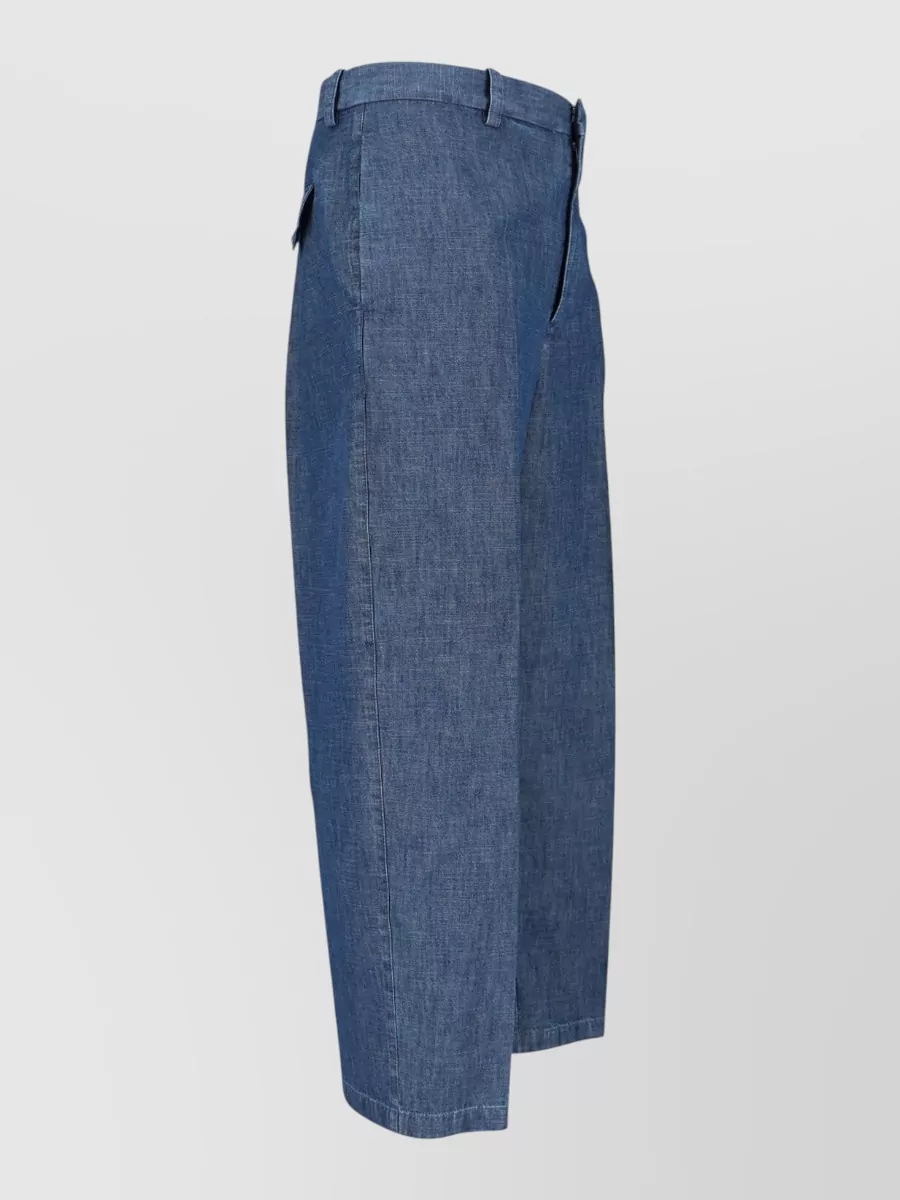 Jil Sander Tailored Trousers Belt Loops Back And Side Pockets
