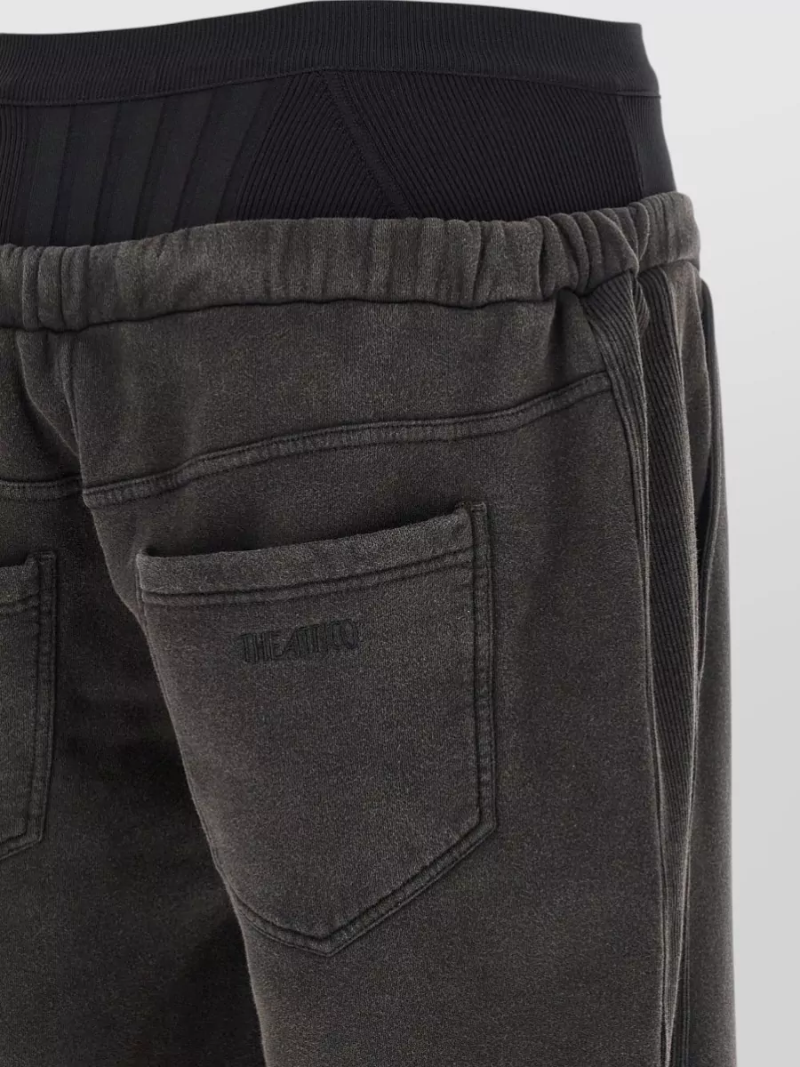The Attico American Fleece Jogger Trousers Ribbed Waistband