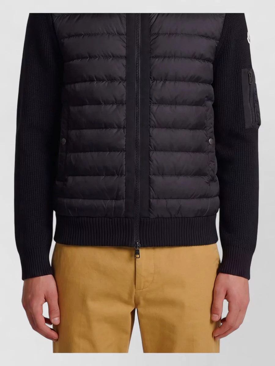 Moncler down quilted hooded jacket