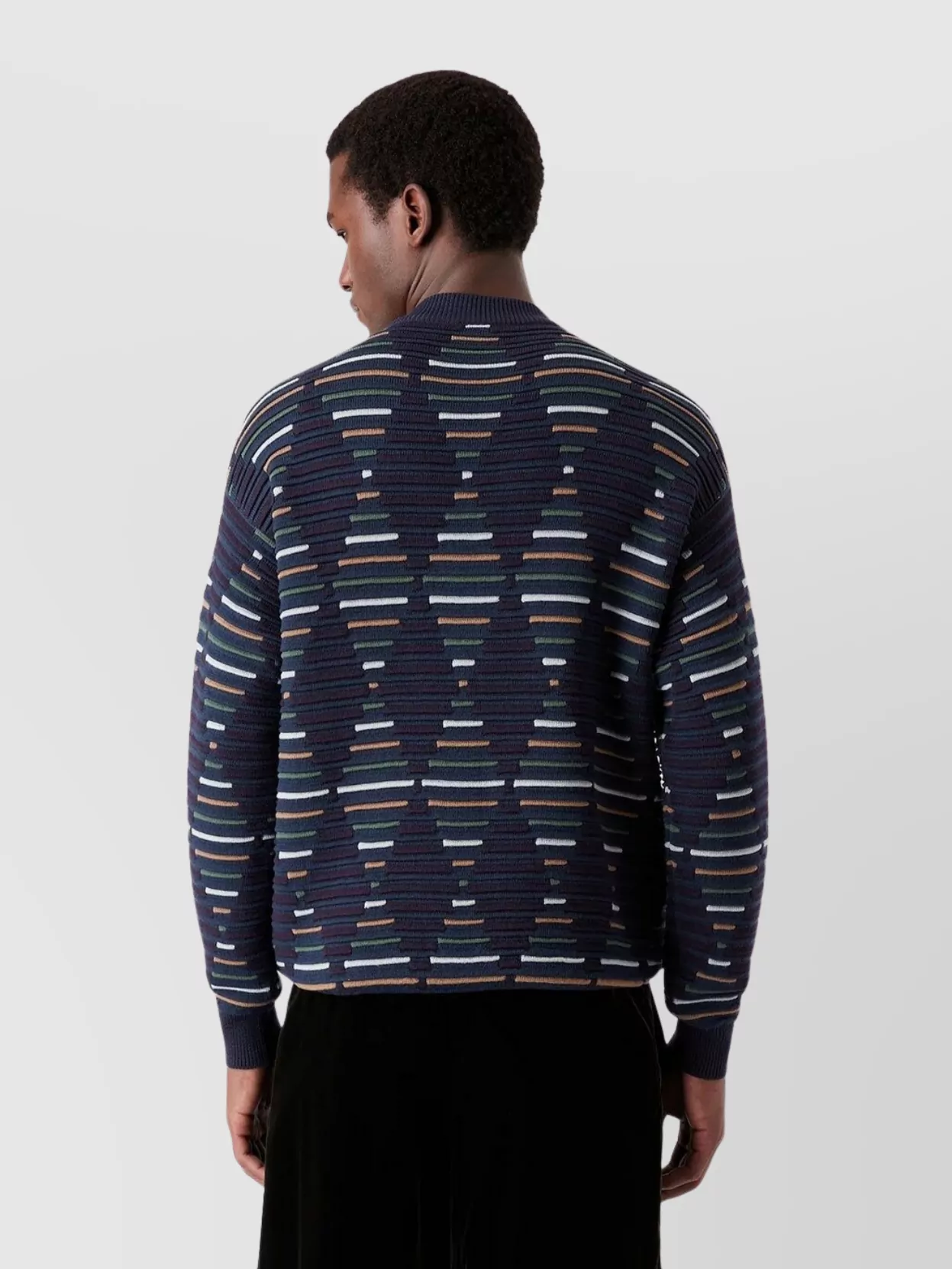 Giorgio Armani Diamond Pattern Wool Sweater