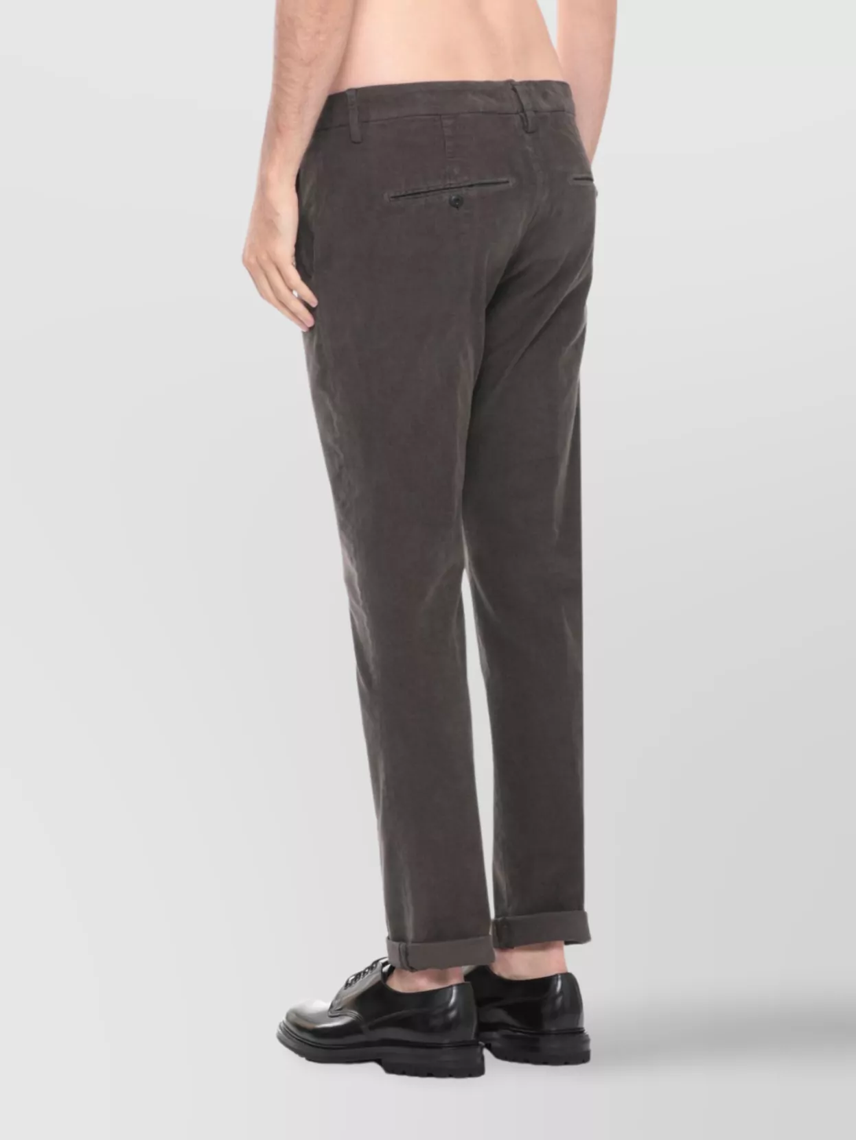Dondup Straight Trousers Rolled Cuffs