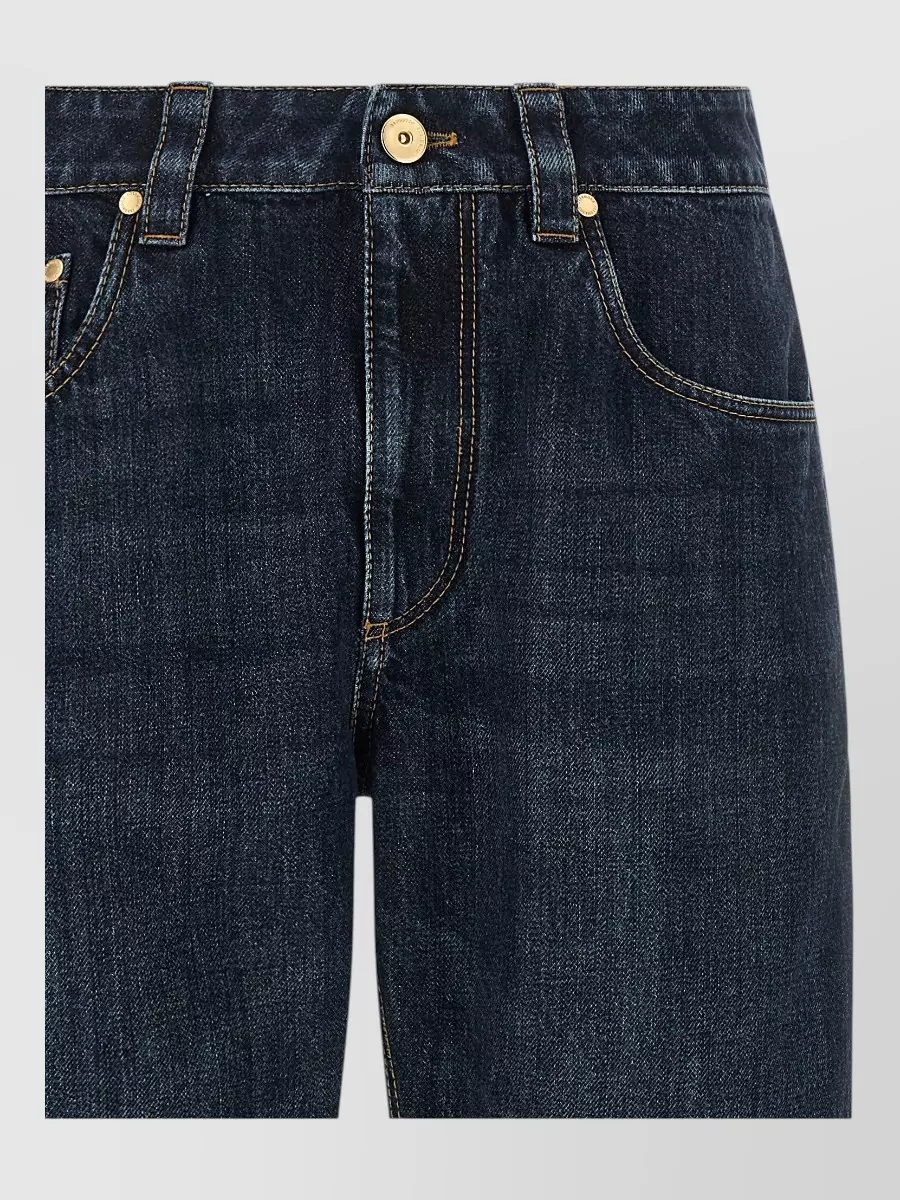 Brunello Cucinelli mid-rise straight-leg denim jeans