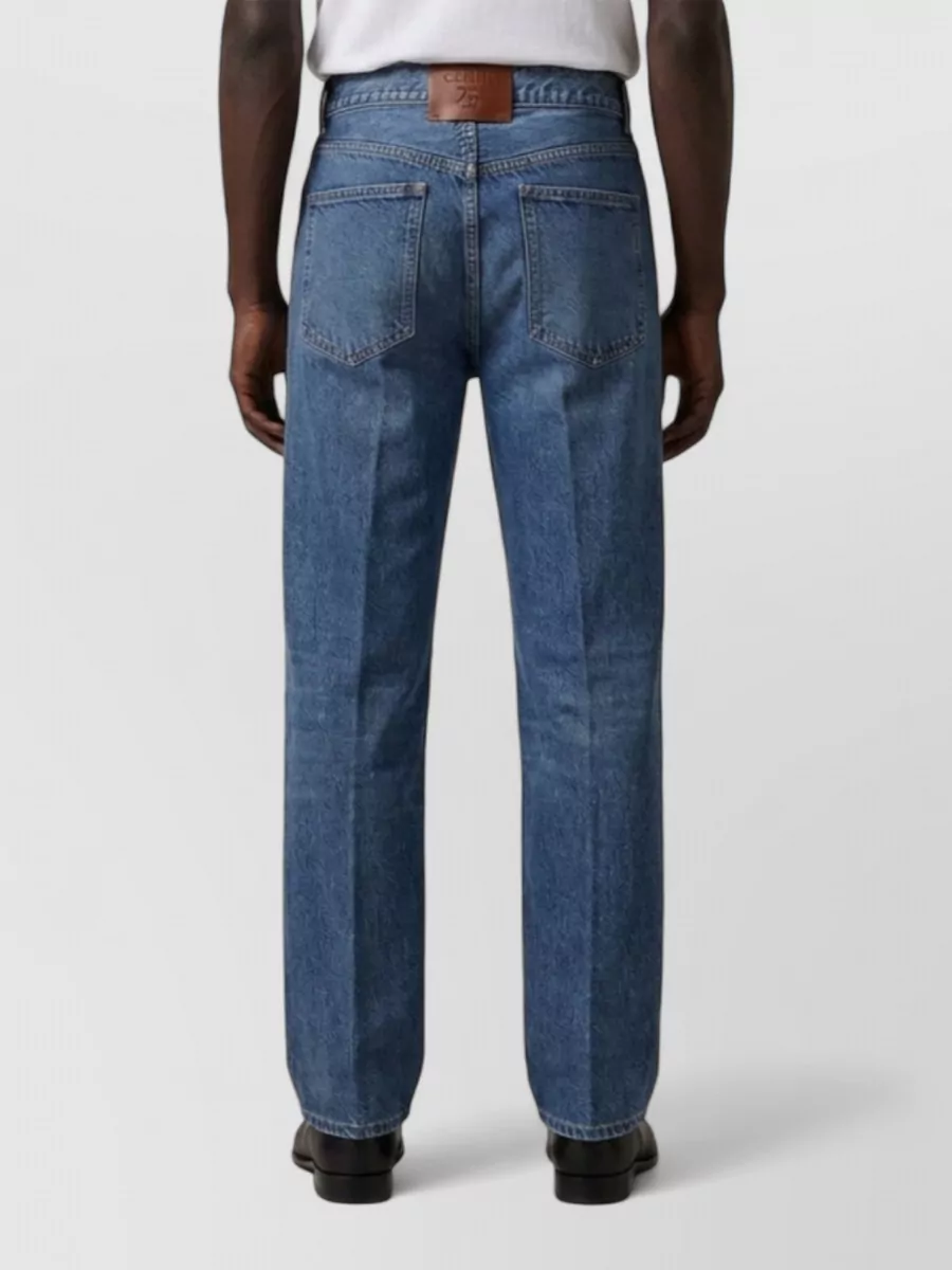 Celine Mid-Rise Straight-Leg Denim Jeans