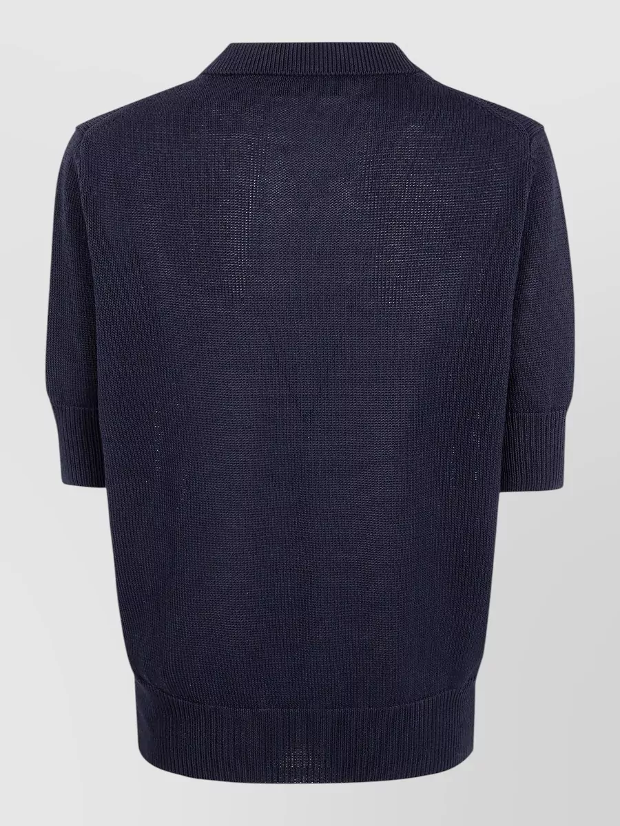 Studio Nicholson Knitted Polo Top