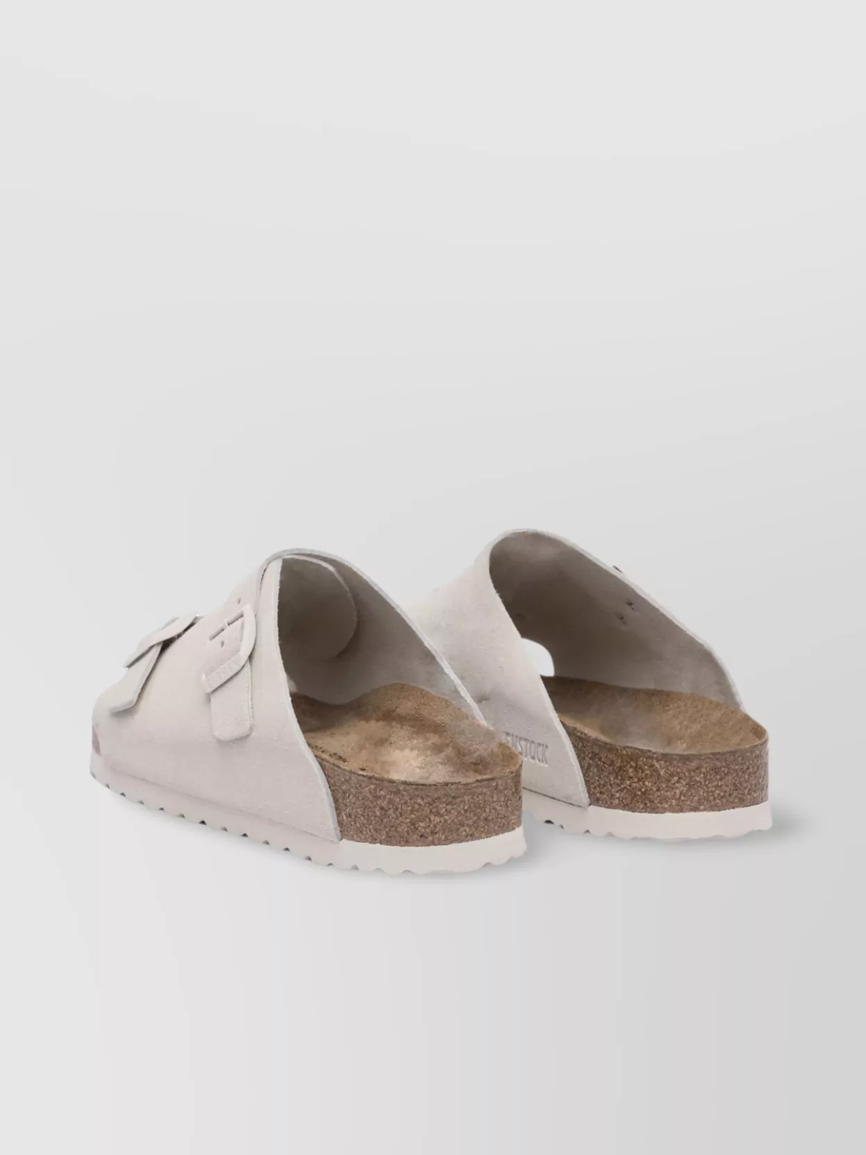 Birkenstock Strappy Sandals With Cork Midsole And Textured Sole