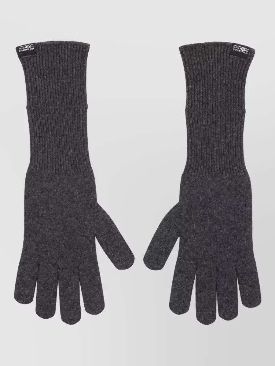 Mm6 Maison Margiela wool midi gloves