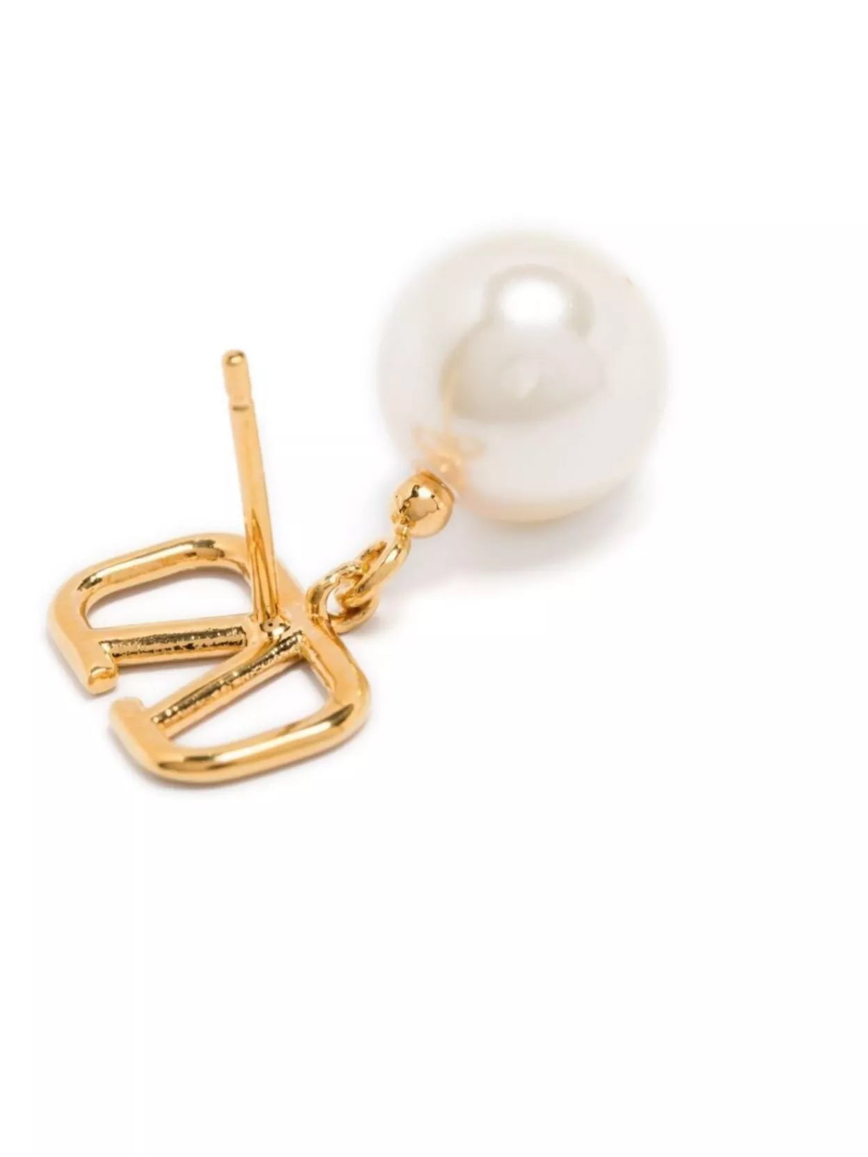 Valentino Garavani Vlogo Earrings With Crystals And Pearl
