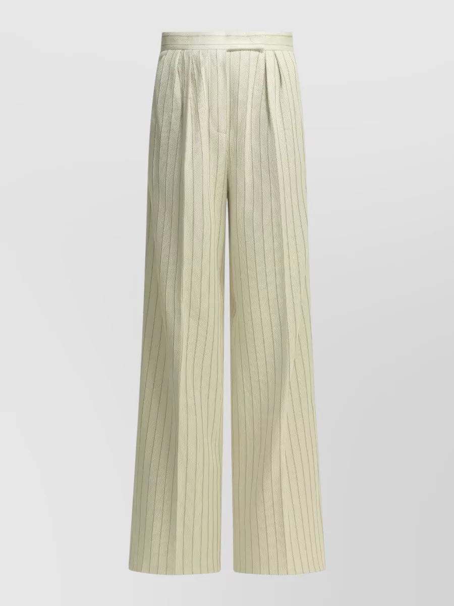 Max Mara pinstripe wide-leg trousers