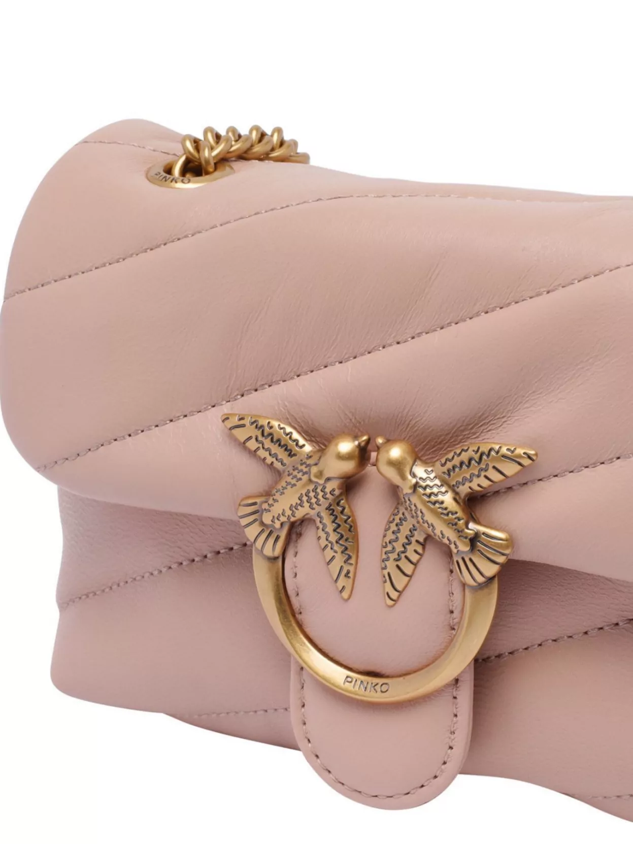 Pinko Love Puff Bird Chain Shoulder Bag