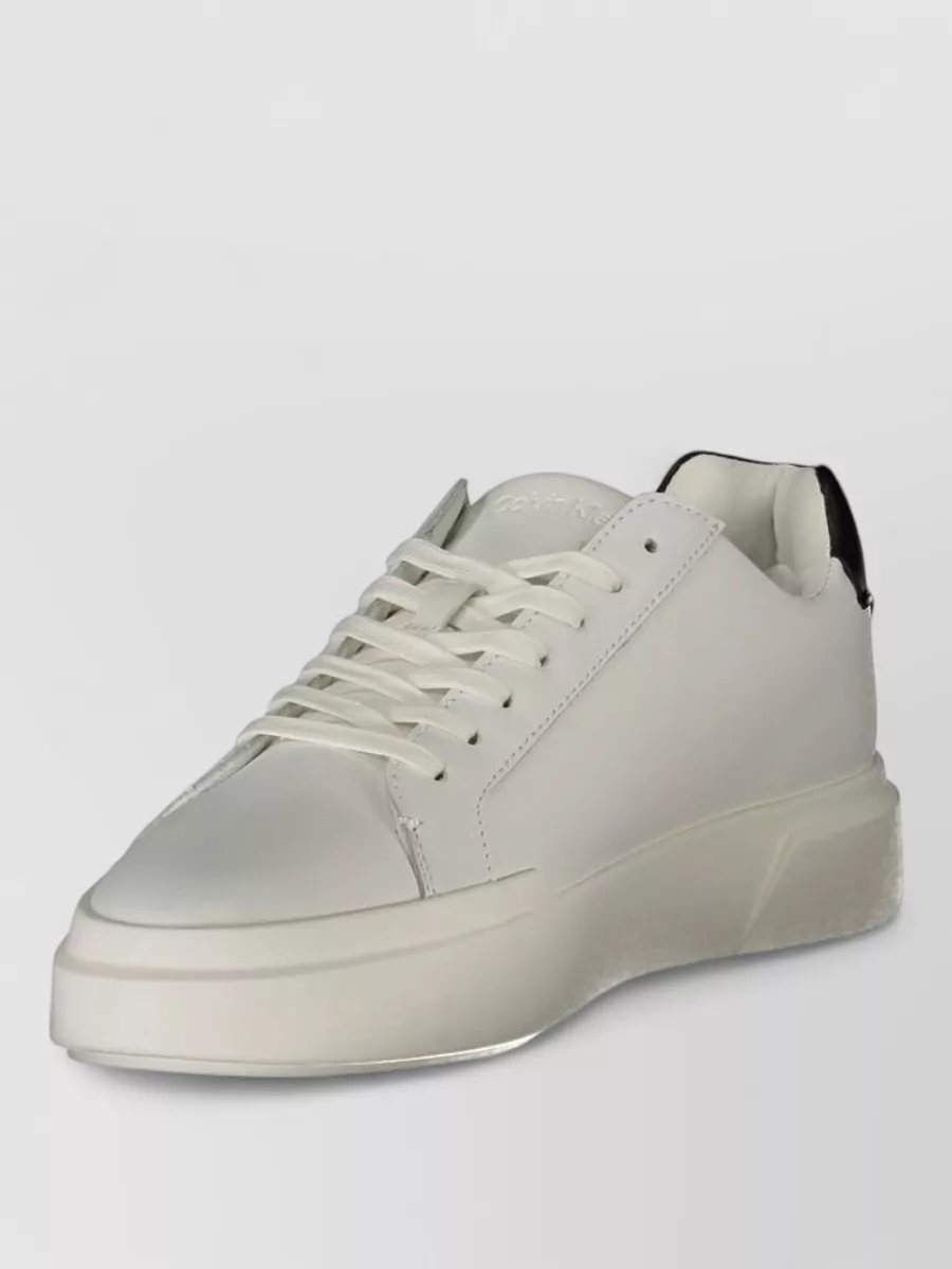 Calvin Klein Leather Low-Top Sneakers