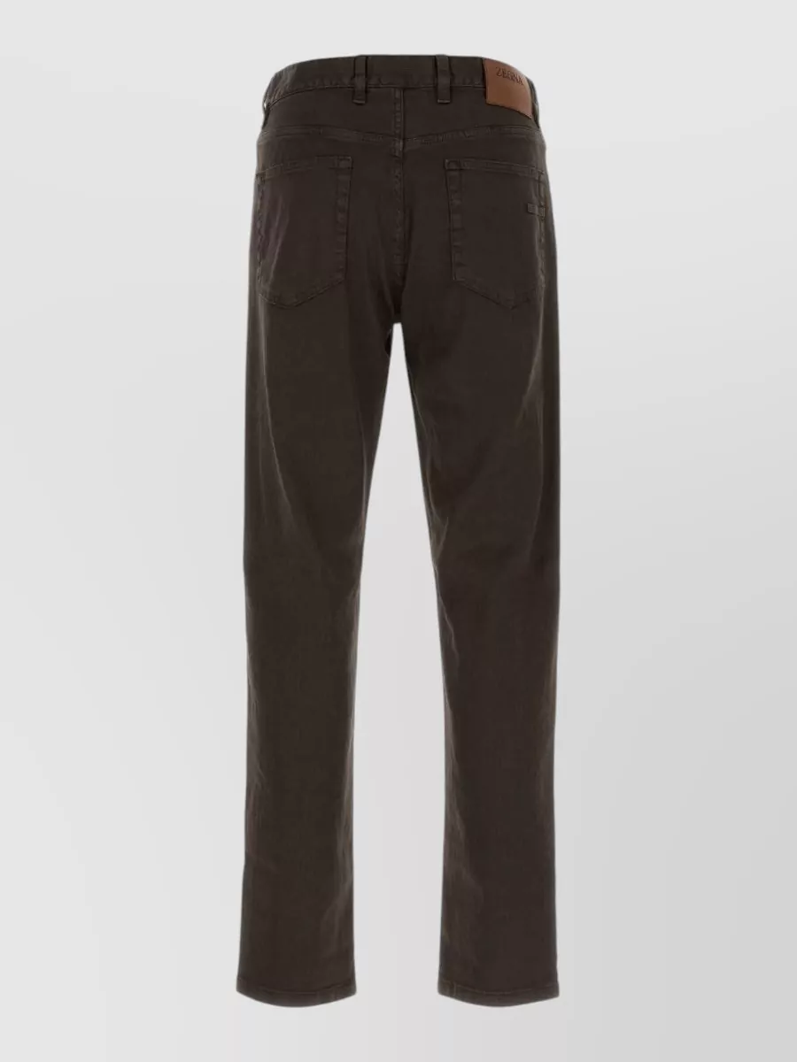 Zegna Linen Blend Straight-Leg Jeans