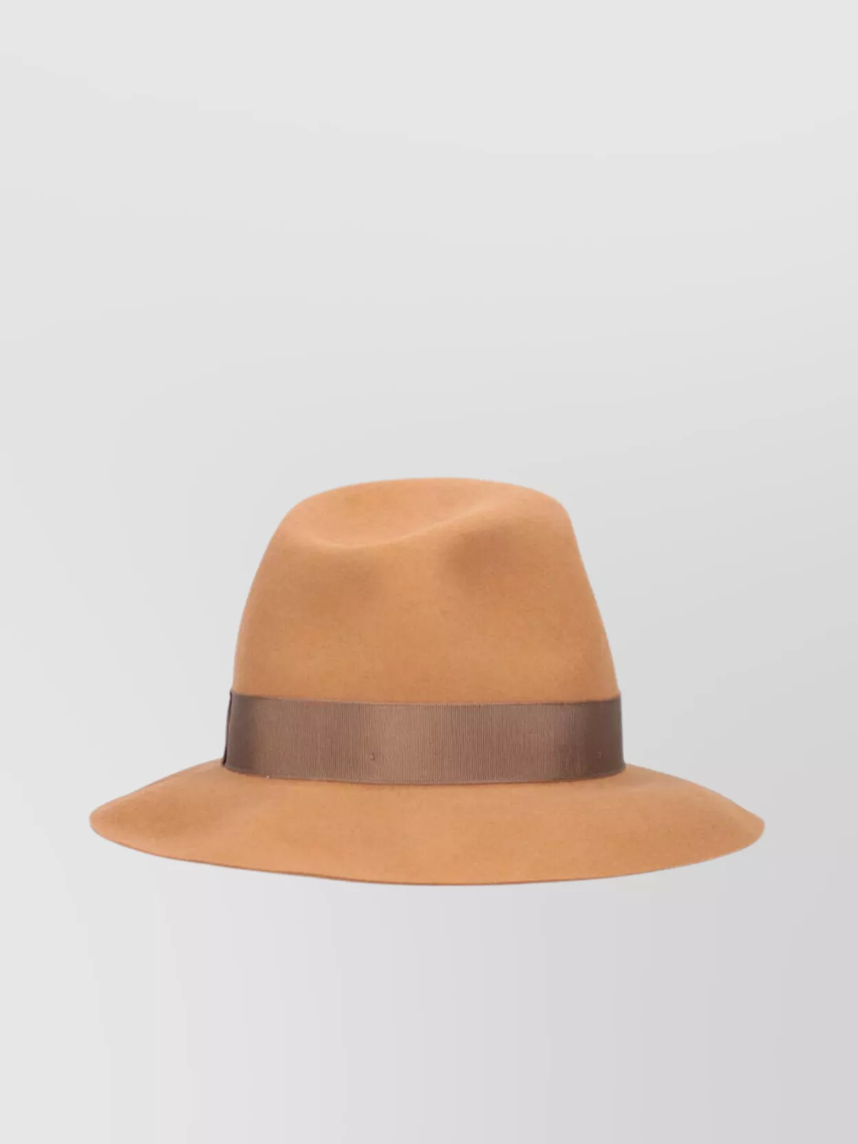 Borsalino Wide Brim Ribbon Detail Hat