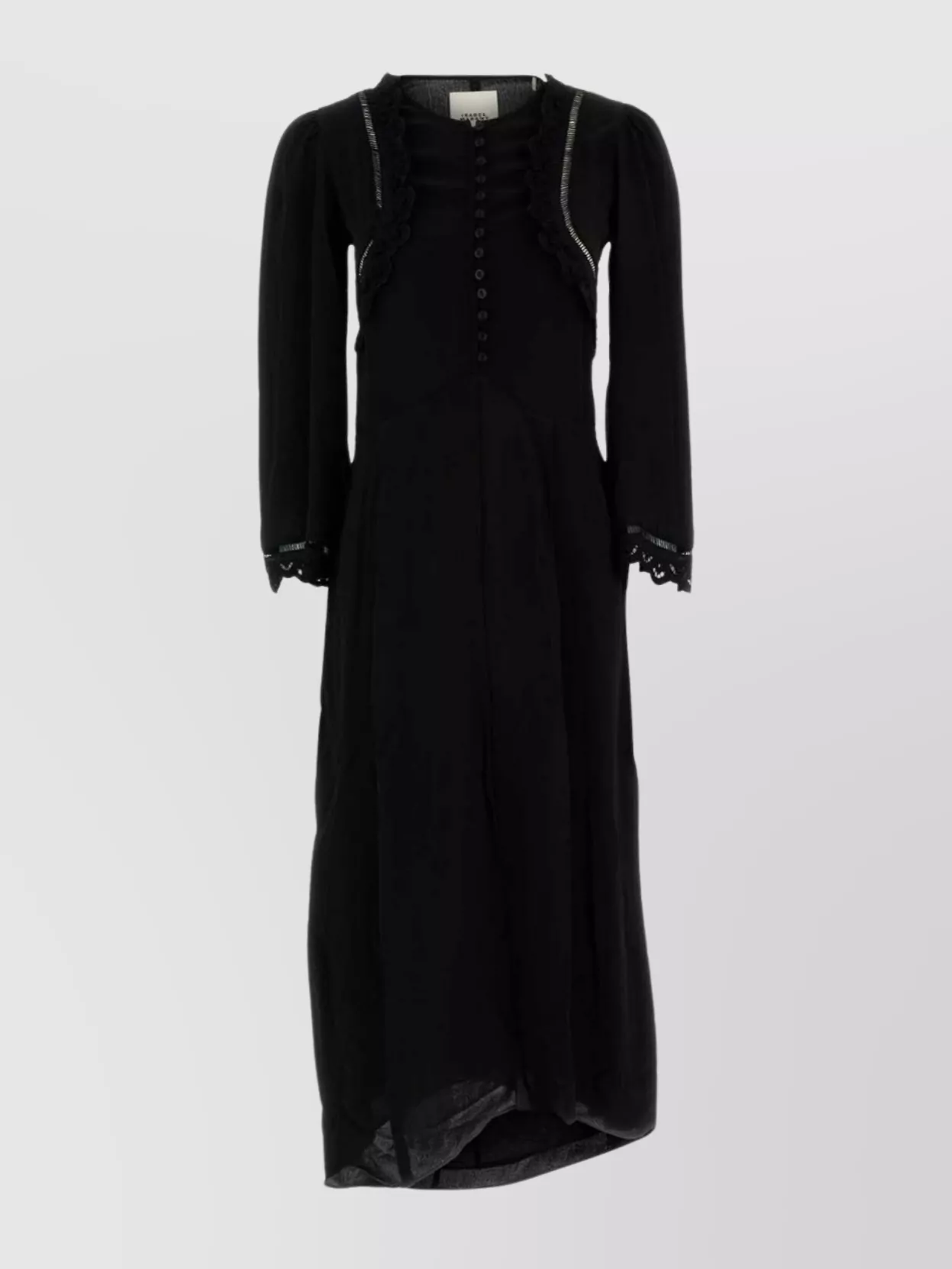 Isabel Marant Faustina Dress With Button Detailing And Lace