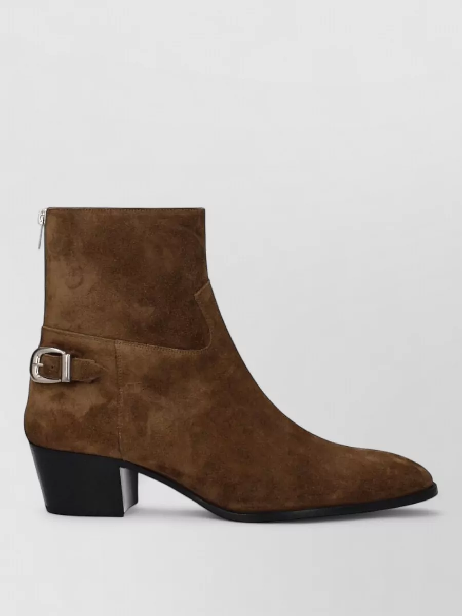 Celine Suede Leather Ankle Boots