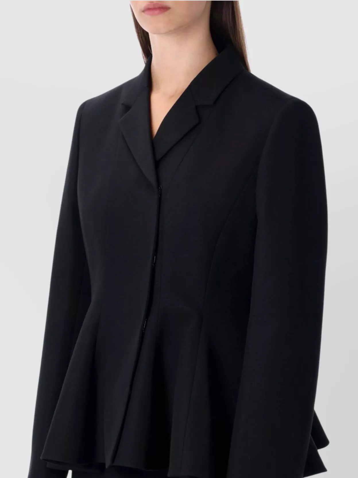Fendi Fitted Peplum Jacket Tailored Design