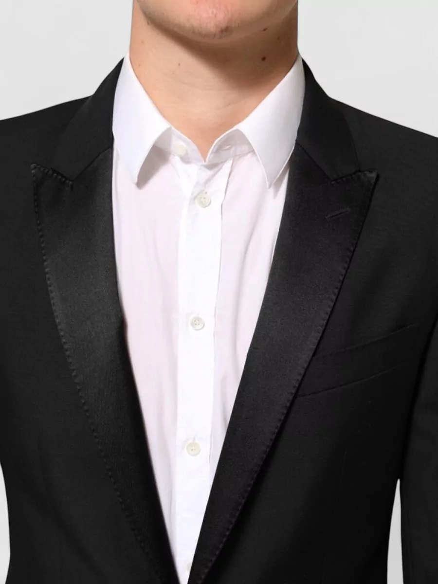 Dolce&Gabbana Silk Blend Single-Breasted Suit Jacket