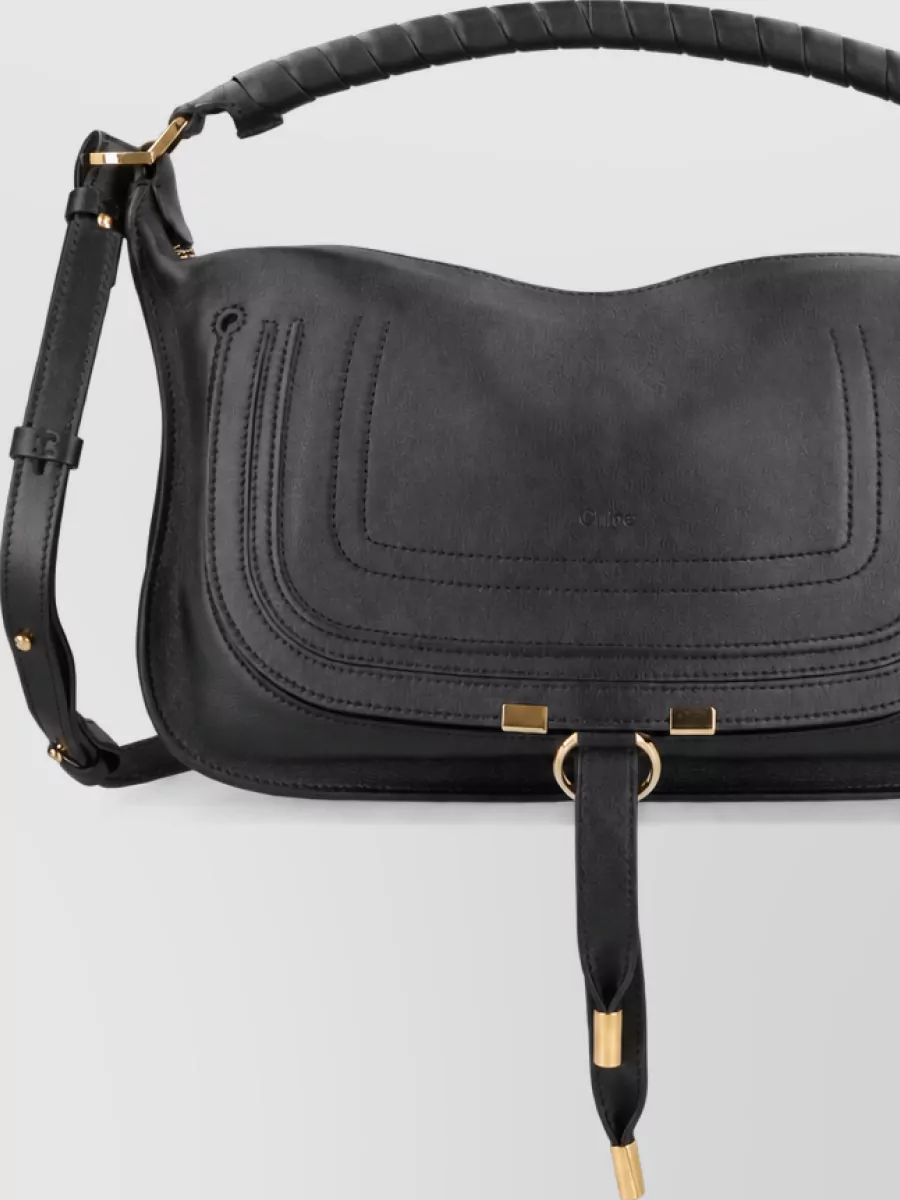 Chloé Marcie Small Leather Clutch Bag