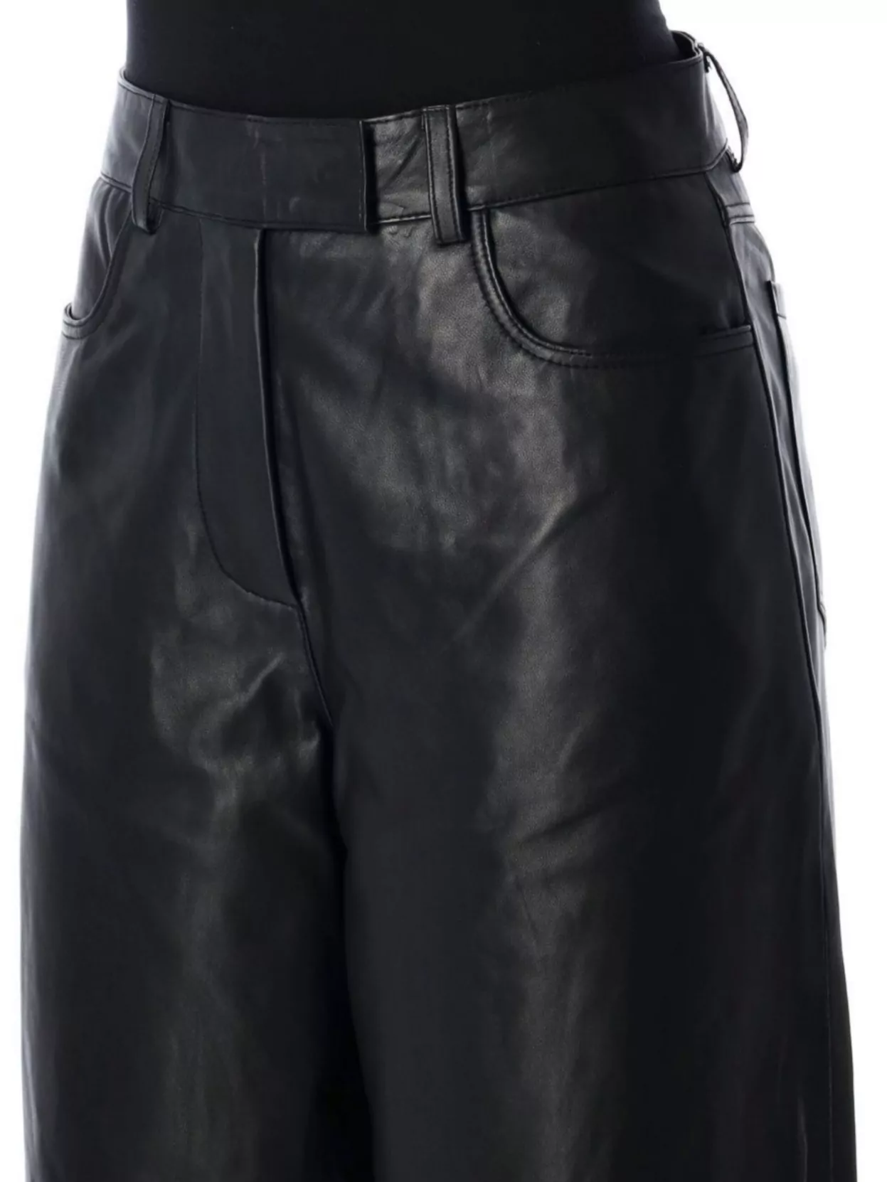 ボトムスその他 REMAIN BIRGER CHRISTENSEN COCOON LEATHER PANT (502476 100) Cocoon Leather Pants Black - REMAIN Birger Christensen