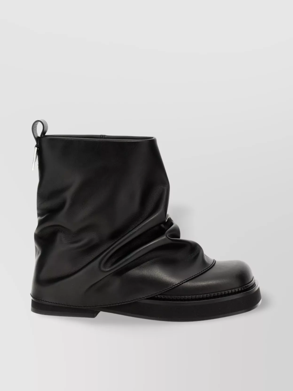 Attico 'square Toe Combat' Ankle Boots