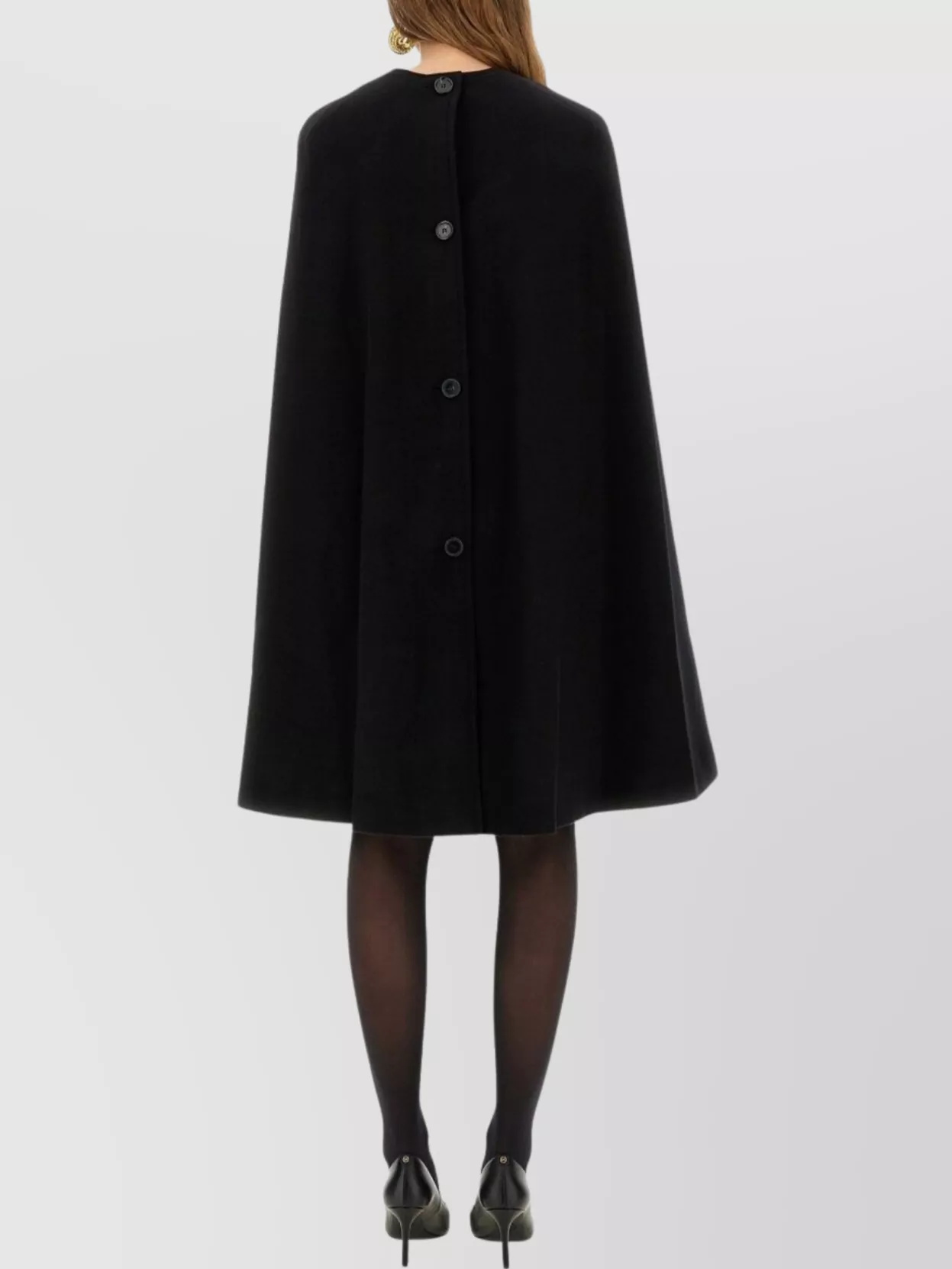 Nina Ricci Knee Length Coat Arm Slits