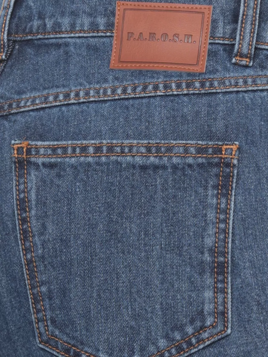 Parosh Cotton Straight-Leg Jeans
