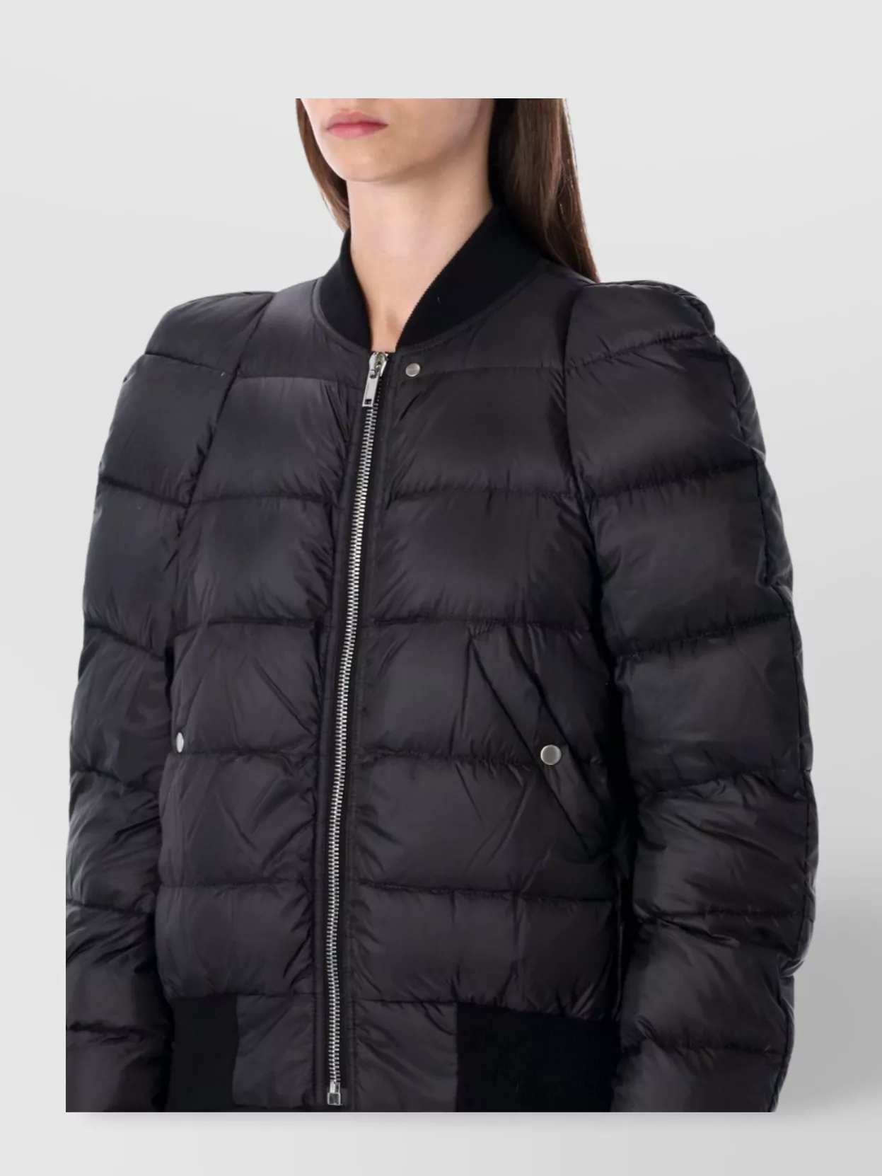 Rick Owens Modern Quilted Down Jacket Pockets