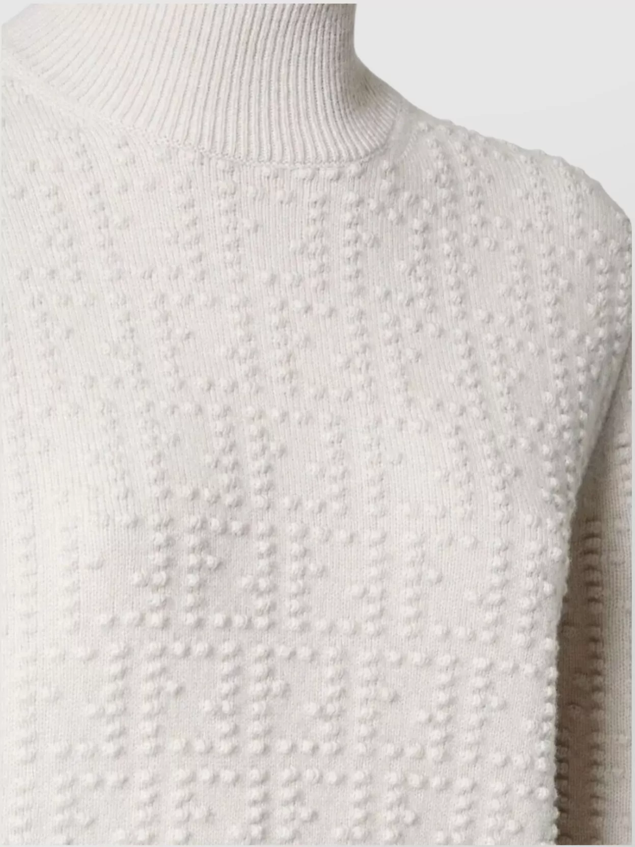 Fendi Wool And Cashmere High Neck Jumper