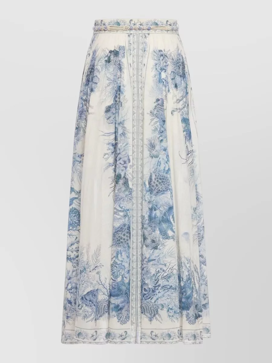 Zimmermann Cotton Maxi Skirt A-line Silhouette