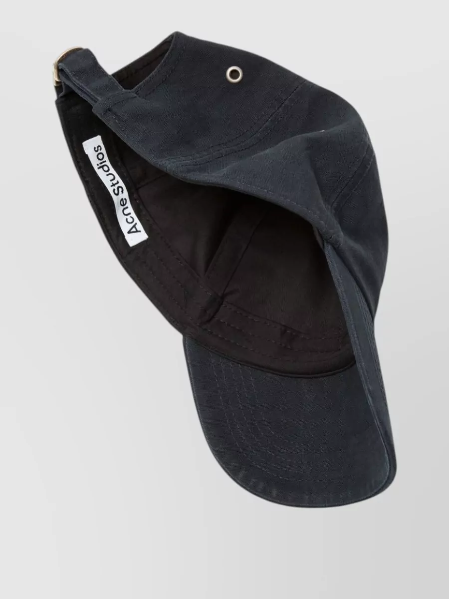 Acne Studios Waxed Cotton Canvas Baseball Cap