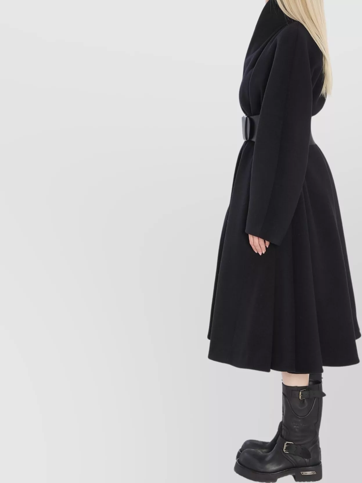 Balenciaga Wrap-Around Coat In Wool