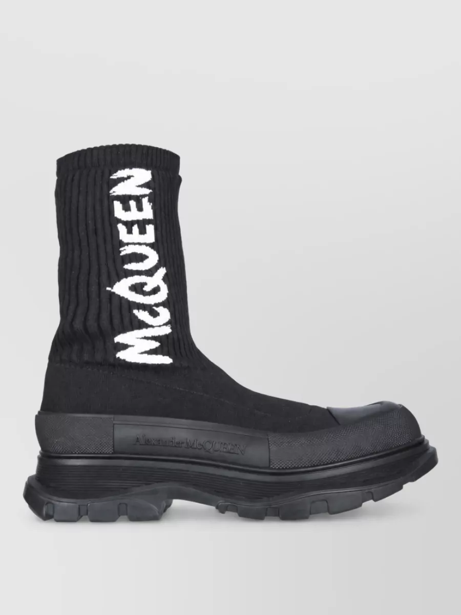 Alexander Mcqueen Tread Slick Hi-Top Sneakers